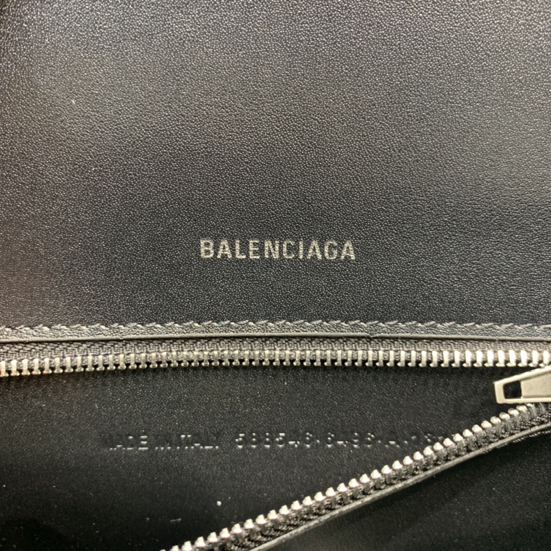 Balenciaga Hourglass Small Handbag Graffiti Shoulder Bag Black